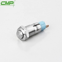 CMP Metal 1NO SPST 10mm Mini interrupteur à bouton-poussoir à verrouillage