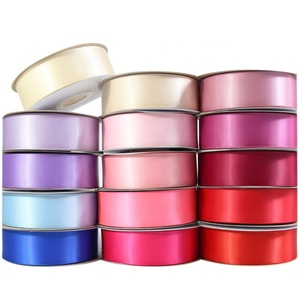 Pita Satin Poliester Ramah Lingkungan Berkualitas Premium 196 Warna 38mm 100 Yard Per Gulung Warna Solid untuk Acara Pernikahan - Product Image 3