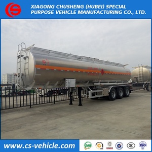 3 轴 42立方米不锈钢喷射原油油罐车油箱拖车 - Product Image 4