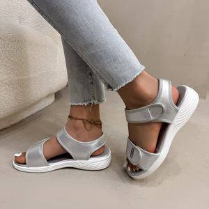 Women Thick Sole Sports <b>Sandals</b> Summer New Style Letter Comfortable Large Beach <b>Sandals</b> Wholesale - Product Image 2