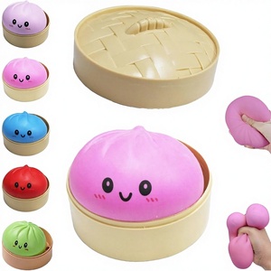 Jouets Squishy en forme de dumpling, Boîte mystère de Squishies scintillants, Dumplings colorés, Jouet sensoriel anti-stress, Petits cadeaux de Noël, Jouets alimentaires - Product Image 1