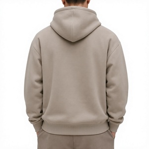Sudadera con Capucha para Hombre Long Mission, 100% Algodón, Felpa, Sólida, Transpirable, Informal, con Bolsillo Delantero, para Invierno - Product Image 2