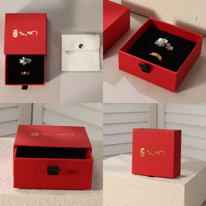 Luxury Custom Rectangular Jewelry <b>Boxes</b> for Rings Necklaces Bracelets Storage with Logo Pendant Bracelet <b>Gift</b> Wrapping - Product Image 2