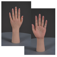 Eta réaliste Silicone prothèse mains manucures pratique modèle de main manucure formation main d'entraînement pour ongles en acrylique
