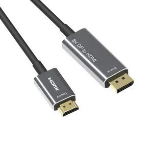 Cavo attivo 8K DP maschio a HDMI maschio 1.4 versione 32.4Gbps 4K 120Hz 8K DP a HDMI cavo Hdmi 8K