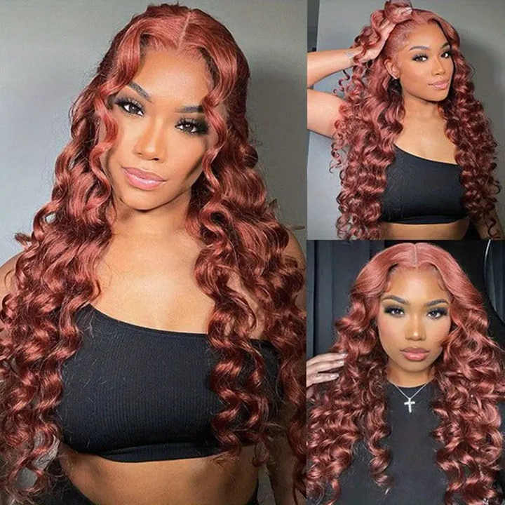 13*4 Front Lace Wig for Women 40-inch Long 100% Virgin Human Hair Big Wave Long Curly Fluffy Natural Full Head Wig