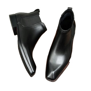 Botas Martin de Estilo Británico a la Moda 2025 - Botas de Tobillo de Cuero Genuino con Forro de Lana Cálida para Hombre - Product Image 1