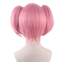 Perruques synthétiques courtes roses résistantes à la chaleur Ainizi, perruques de cosplay Kaname Madoka inspirées de l'anime japonais Madoka Magica