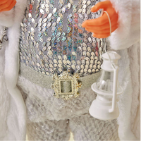 Décorations de Noël de style nordique Xintean, ornements en paillettes argentées, nouvelle poupée décorative festive, boîte de 30 cm/45 cm/60 cm