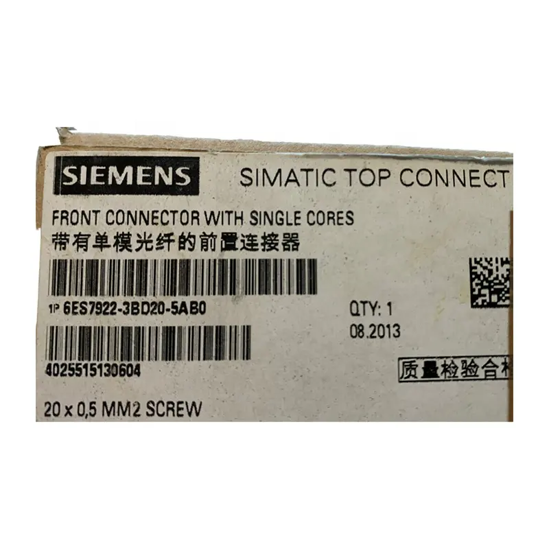 SONGWEI CNC 6 es7922-3bd20-5ab0 SIEMENS SIMATIC nuovo connettore anteriore 6 es79223bd205ab0 IN magazzino