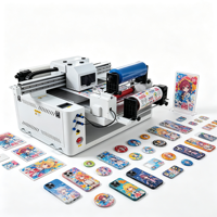 Impresora UV DTF 6090 XP600 de Cama Plana y Rollo a Rollo para Películas AB, Etiquetas de Cristal y Carcasas de Teléfono
