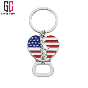 14 Năm Nhà Máy Tùy Chỉnh Kim Loại Mỹ Độc Lập Ngày Cờ Keychain Mặt Dây Chuyền Cờ Tình Yêu Bức Tượng Tự Do Ngọn Đuốc New York <span class=keywords><strong>NY</strong></span> - Product Image 2