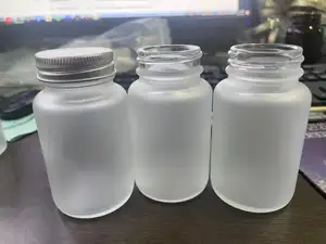 Hotsale SCREW CAP Frosted Glass Capsule Bottles Personal Care Health Care Capsule Bottles Glass