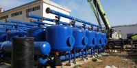 Système de filtration d'eau à sable à lavage automatique avec contrôle PLC pour tour de refroidissement