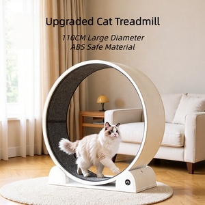 USMILEPET Newly Upgraded ABS <strong>Cat</strong> Treadmill Counting Capable Running <strong>Wheel</strong> with Smart Display for Indoor <strong>Cats</strong> - Product Image 2