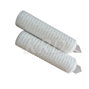 high flow filter water 10" PP folding flat water filter Supply 0.1 micron Nylon pleated filter element