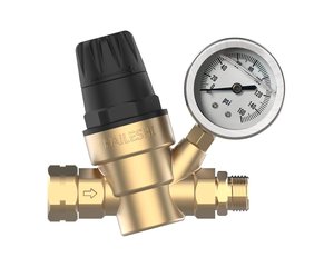 <strong>Water</strong> Pressure Regulating Valve Brass RV Camping Vehicle Travel Trailer Pressure <strong>Gauge</strong> Pressure Reducing Valve - Product Image 5