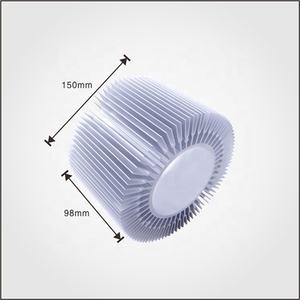 カスタム小型円筒形円形PCBアルミニウムヒートシンク6000シリーズグレードカットトゥサイズひまわり型ヒートシンクバー（アンプ用） - Product Image 2
