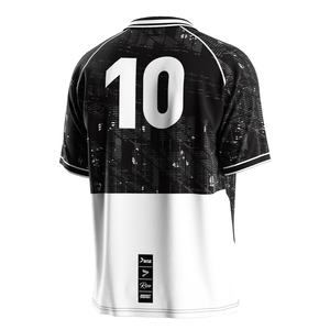 Maillot de football d'entraînement avec col polo à triangle, maille respirante et construction à séchage rapide pour les séances de sport - Product Image 3