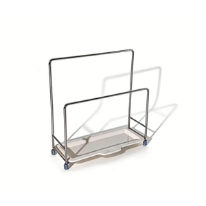 Planche à découper multifonctionnelle, écologique, pliable, portable, moderne, en acier au carbone argenté, imperméable, durable, pour la cuisine - Product Image 2