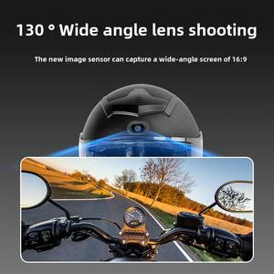 FOXWEAR Nuevo Casco Integral <span class=keywords><strong>de</strong></span> Motocicleta con Cierre Rápido, Material ABS, Cámara Integrada, Certificado DC - Product Image 2