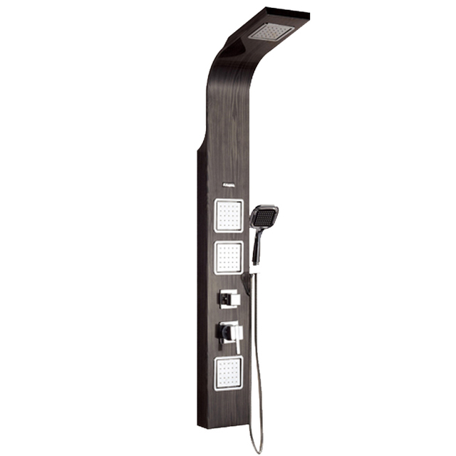 Modern Style Stainless Steel 304 Smart Panel Shower Waterfall Massage Column for Hotel Use