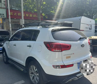 Plateforme de toit en alliage d'aluminium pour Kia Sportage 2001-2026 - Plateforme de toit + échelle de toit pliable