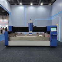 Machine de fraisage, de bordage et de perçage CNC ATC pour le traitement de formes spéciales du verre