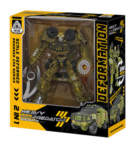 Mainan figur aksi, mainan figur aksi, transformasi teknik mobil, blok bangunan Robot deformasi, mainan bata edukasi - Product Image 2