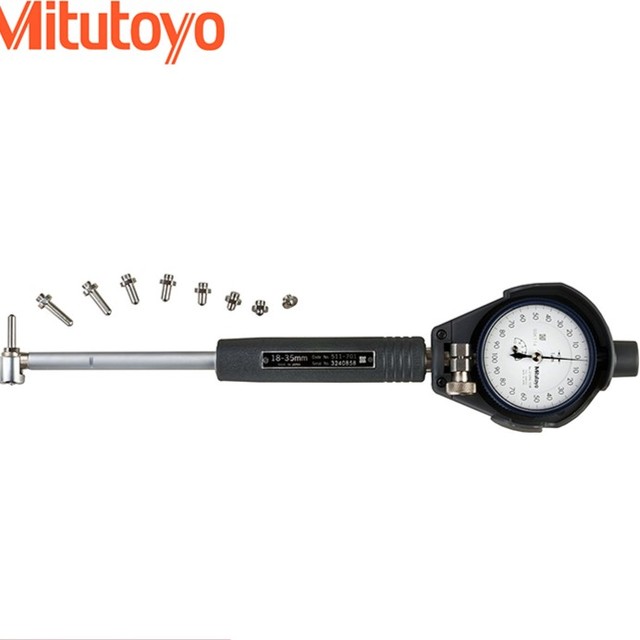 Original 511-723 Inner Diameter Dial Gauge  Bore Gage High Accuracy 50-150mm Interchangeable Anvils