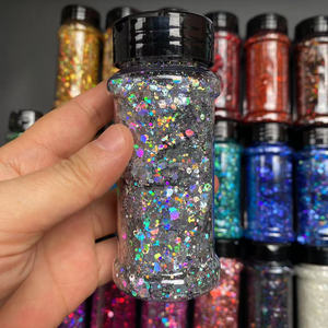 Nieuwe Serie Luxe Glitter Acryl Bedels Holografische Glitter Cosmetische Voor Nail Art - Product Image 1