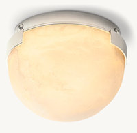 Plafonnier en albâtre de Style contemporain de luxe nordique marbre naturel LED lampe montée en surface chambre salon laiton