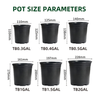 Ventes en gros de pots de fleurs artificiels en PP, mini-pots de pépinière, pots de plantation pour jardin extérieur, pots durables, légers et biodégradables