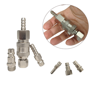 Raccord rapide à filetage standard européen de 1/4 pouces, raccord à barbillon de 8x5mm pour compresseur d'air -001 - Product Image 5