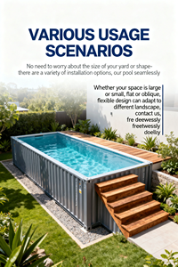 Piscines sur mesure en fibre de <span class=keywords><strong>verre</strong></span> FRP pour spa, design optimal, pour installation souterraine ou sur toit, avec système sans fin en conteneur - Product Image 6
