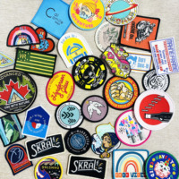 Bas quantité minimale de commande 2023 patchs tissés personnalisés populaires broderie pour les patchs de personnalisation de chapeaux de logo de marque de vêtements