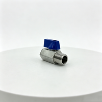 Vanne à boisseau sphérique miniature OEM en acier inoxydable 304 316 filetée NPT BSP DN20 3/4 pouce M-F, vanne d'arrêt haute pression 1000WOG