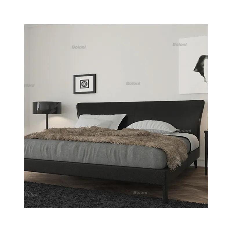 क्लासिक आधुनिक नवीनतम हवा का झोंका समर्थन राजा आकार मंच लकड़ी के बिस्तर