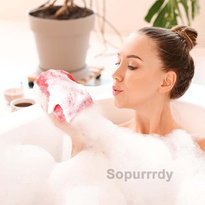 Éponge en filet africaine personnalisable avec logo – Éponge exfoliante naturelle, éponge à savon, gommage doux pour la peau, exfoliant corporel pour la douche quotidienne - Product Image 6