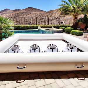 Piste gonflable extérieure, jouet d'équitation, piste <span class=keywords><strong>de</strong></span> <span class=keywords><strong>circuit</strong></span> <span class=keywords><strong>de</strong></span> course <span class=keywords><strong>de</strong></span> voitures tamponneuses, piste <span class=keywords><strong>de</strong></span> karting en arc <span class=keywords><strong>de</strong></span> PVC gonflable sur route incurvée - Product Image 4