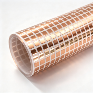 Cinta de Aluminio Conductiva Precortada con Adhesivo Acrílico y Papel Protector para Blindaje EMI y Reparación Electrónica - Product Image 1