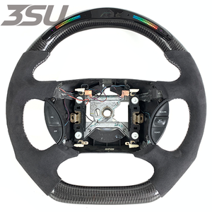 Volante de Fibra de Carbono Estilo Deportivo para Ford <span class=keywords><strong>Mustang</strong></span> 2000-2004, Personalización de Piezas Automotrices - Product Image 1