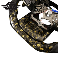 Volant en fibre de carbone forgée pour Toyota LC250 LC300 GR Sport avec palettes de changement de vitesse LED, installation Plug and Play