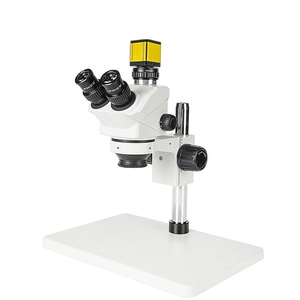 Boshida BD-SZM0750T-D4 7X-50X Microscopio Trinocular Estéreo con Tubo de Trinocularidad y Base Grande para Reparación de Teléfonos Móviles - Product Image 1