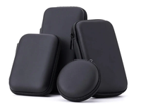 EVA Chargeur de téléphone portable Sac à fermeture éclair Étui de protection Disque dur Câble de données Casque Pochette de rangement Accessoires électroniques