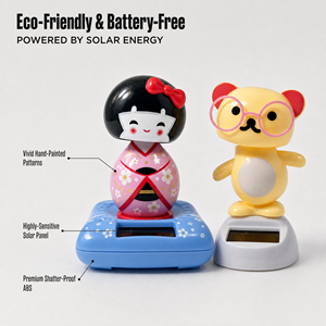 Giocattoli Solari Personalizzati <span class=keywords><strong>Anime</strong></span> Carini, Bambole Danzanti Automatiche, Ornamenti per Cruscotto Auto, Decorazioni Kawaii per Scrivania Ufficio, Set Regalo per Bambini - Product Image 2