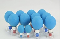 Ventouses magnétiques d'acupression en plastique pour thérapie par massage, lot de 12 pièces pour applications corporelles, soulagement des douleurs rhumatismales