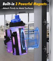 Sac de transport magnétique thermique et étanche en néoprène pour bouteille, avec mousqueton et crochet porte-clés, équipement de sport, sangle d'épaule détachable et réglable