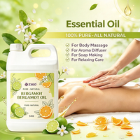 Huile de Bergamote Multi-Usages 100% Pure Pressée à Froid Huile Essentielle Naturelle d'Agrumes pour Massage Soins de la Peau Fabrication de Savon Aromathérapie