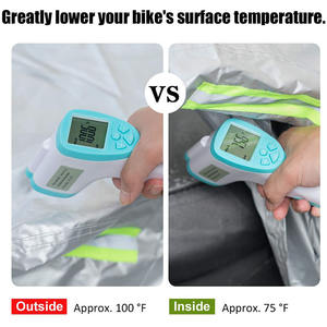 Защитный чехол для мотоцикла/скутера на заказ, водонепроницаемый, из Оксфорда 300D с ПВХ, УФ-стойкий, прочный, гарантия 1 год - Product Image 2